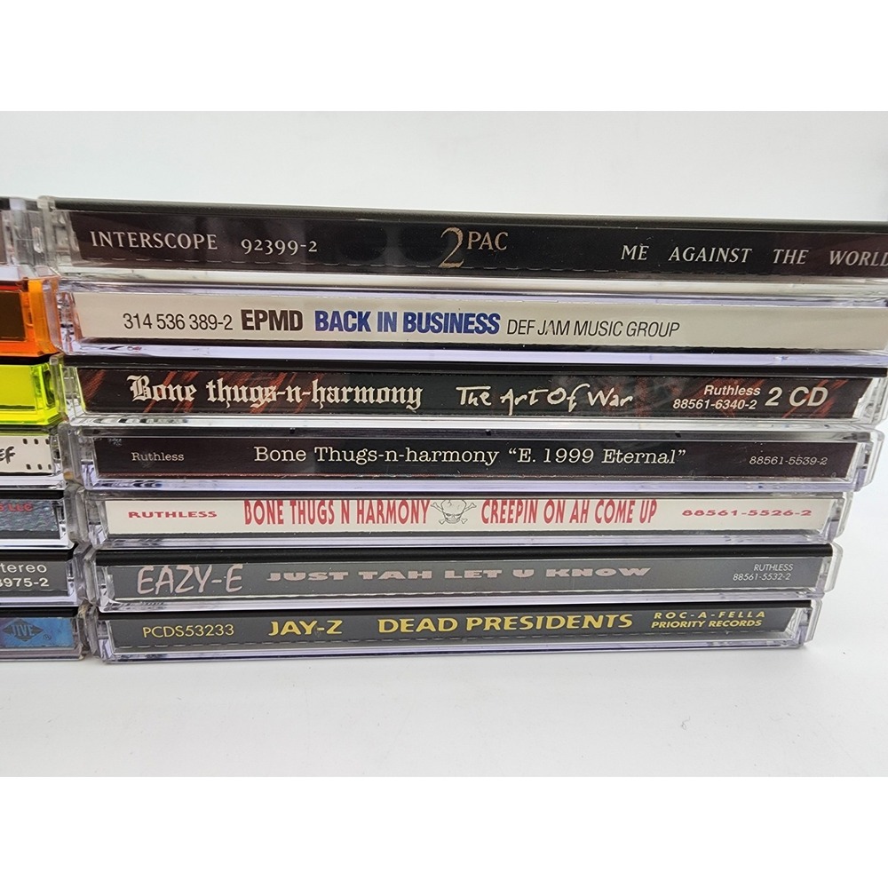 1990s Hip Hop Rap CD Lot Of 14 Bone Thugs Eazy E Jay Z No Limit So So Def - Picture 3 of 9